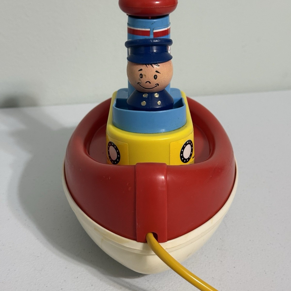 フィッシャープライス　ヴィンテージ　TUGGY TOOTER トイストーリー Vintage Fisher Price TUGGY TOOTER 1967 tug boat toy | eBay