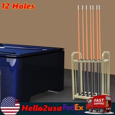 Floor Stand Billiard Cue Holder 12 Hold Pool Cue Stick Rack Holder Table Gold