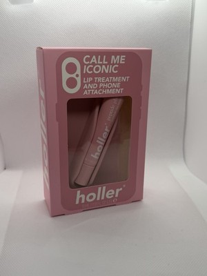 holler Call Me Iconic Peptide Lip Treatment Pink 0.33 fl oz + Phone Attachment