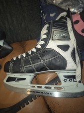 CCM 92 Senior Ice Hockey Skates Size 41 Black/White/Grey Stiff Lace