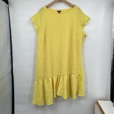 NWT Vince Camuto Orange Ruffle Flutter Sleeve Dress Size 10 Women