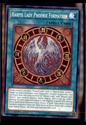 Yu-Gi-Oh Harpie Lady Phoenix Formation LED4-EN010 1st Edition NH NM