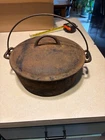 antique slant Griswold number nine Erie Dutch oven