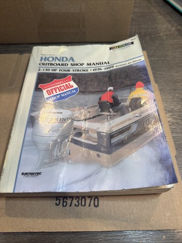 Clymer Honda Outboard Shop Manual 2-130 HP Four-Stroke 1976-1999 B757