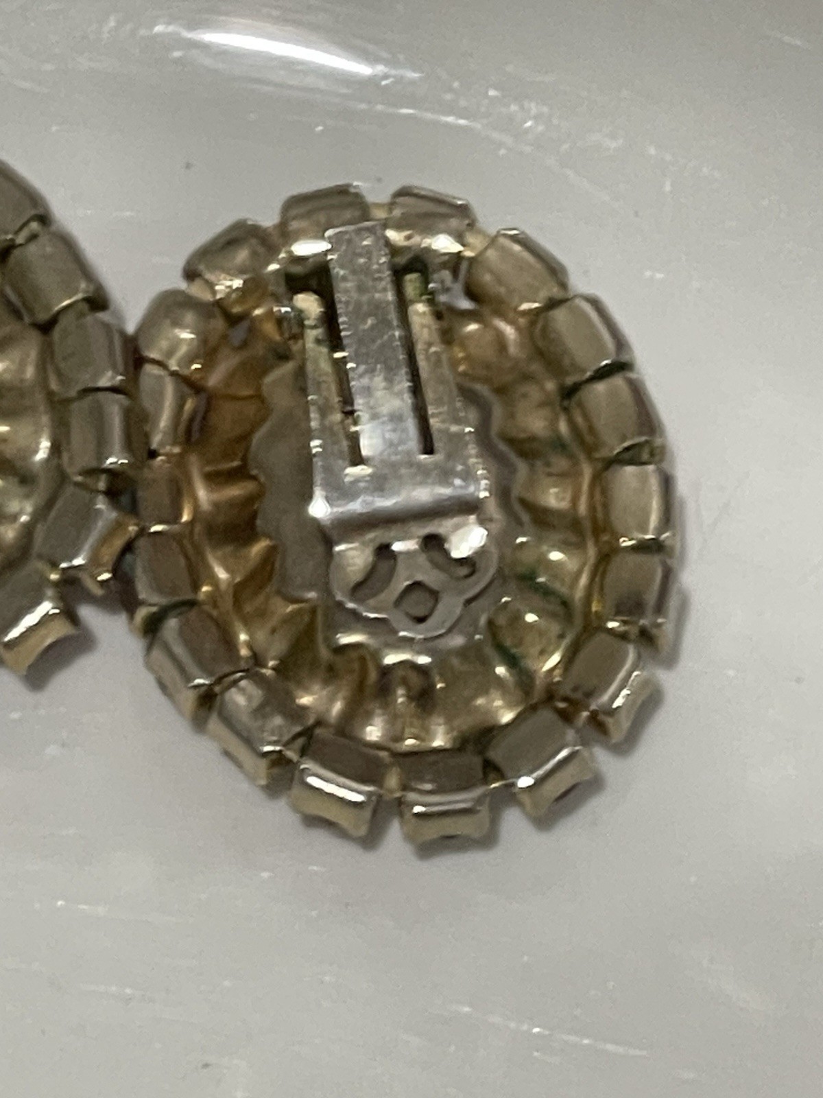 Large Ruby Red Colored Aura Borealis Rhinestone H… - image 7