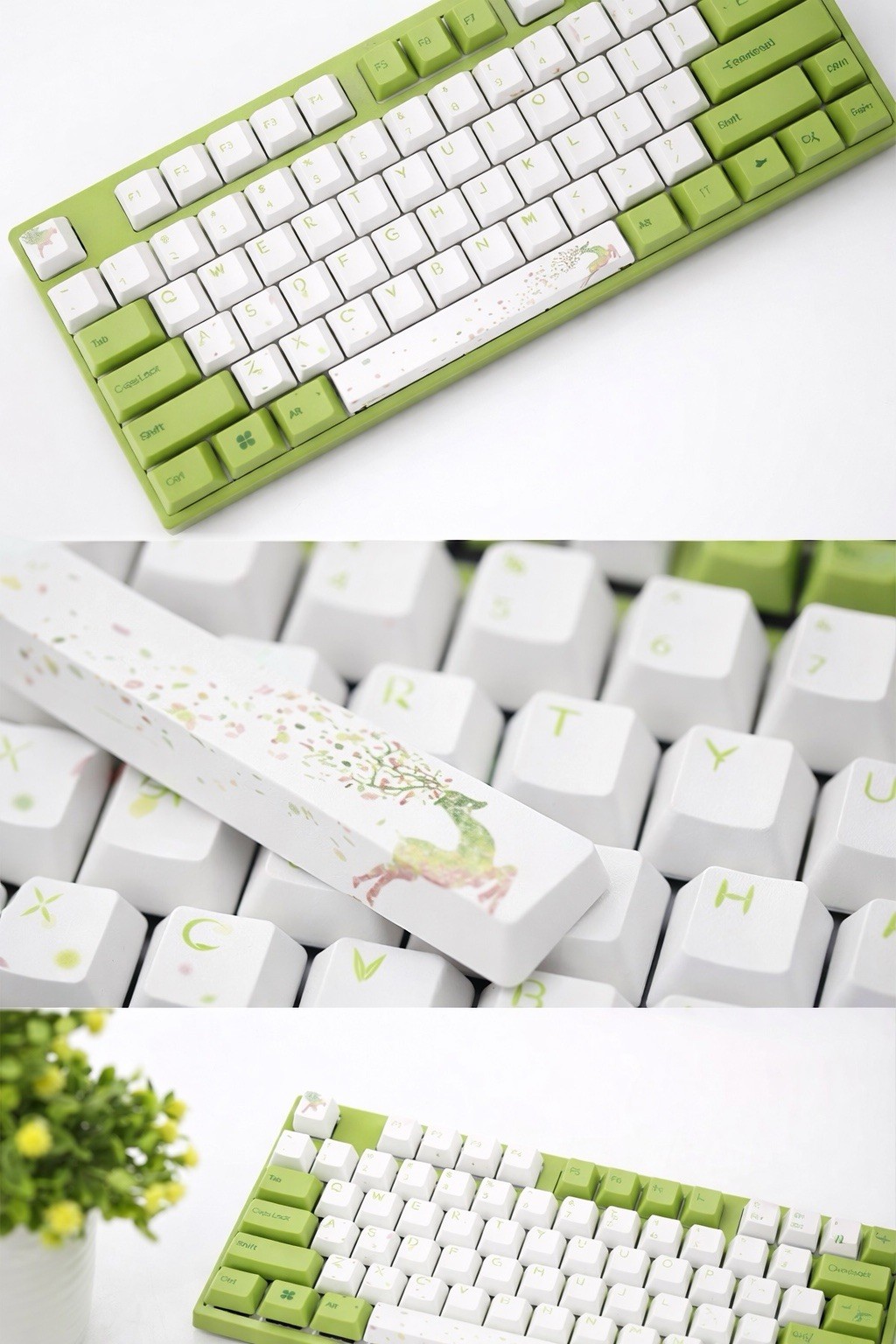 Varmilo VA87M Forest Fairy TKL Mechanical Keyboard Cherry MX Blue PBT LED NEW