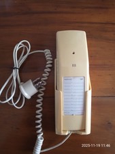 TELEFONO VINTAGE ANNI 80 - BEIGE A TASTI DA TAVOLO/ PARETE CON SUPPORTO