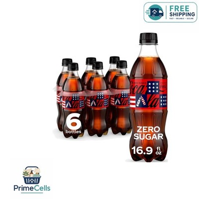 Coke Zero Sugar - 6 Pack of 16.9 FL OZ Bottles for Guilt-Free Refreshment
