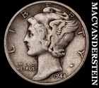1944 Mercury Dime- Silver- Scarce Better Date- No Reserve #K2860