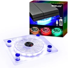WFPOWER Wireless IR Remote Control 24 keys PS4 Cooling Fan RGB USB Cooler 