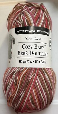 1 COZY BABY Yarn in RED ROCK by Loops&Threads 7oz 557yds