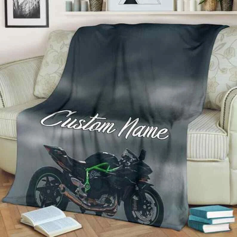 Sofá sofá sofá de felpa con nombre personalizado Superbike ropa de cama regalo Foto 3 de 4