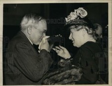 1939 Press Photo Mrs Warren Austin & ex Senator Daniel Hastings of Delaware