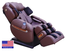 Luraco i9 Max Special Edition Split L-Track EZ-Entry Medical Massage Chair Brown