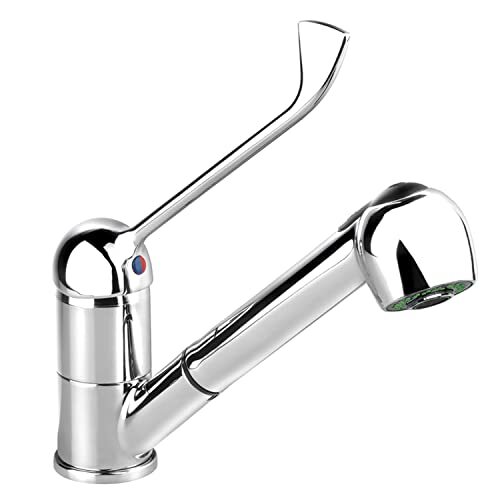 GOLDMAN SERVICE Rubinetto da cucina estraibile spray doccia - monocomando (I7f)