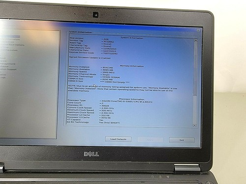 Dell Latitude E7250 14", i5-5300U, 8GB DDR3, No HDD/BATT/AC. Tested Barebones - Picture 4 of 8