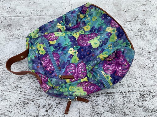 Mimosa Women Backpack Multi color Floral Print Mini Bag Read descr - Picture 4 of 12