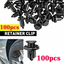 10MM Bumper Clips Car Auto Hole Plastic Rivets Fastener Fender Push Pin 100 Pcs