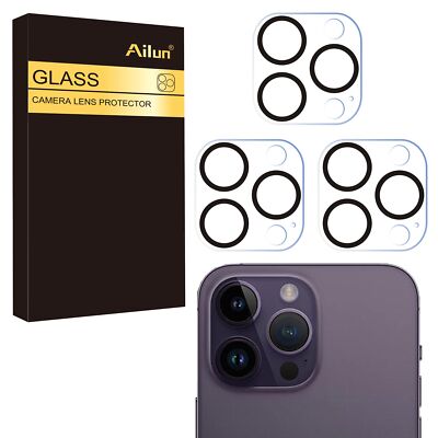 	Ailun 3-Pack Camera Lens Protector for iPhone 16 & 14 Tempered Glass	