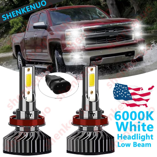 For Chevy Silverado 1500 20142015 H11 LED Low Beam Bulbs 6000K