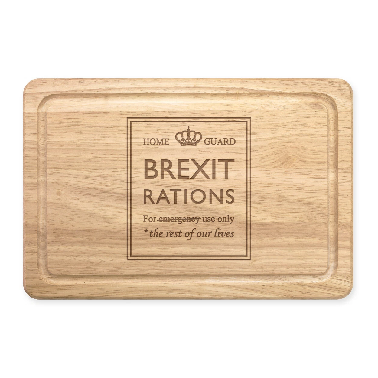 Brexit Rations Rectangular Chopping Board EU Europe War Remainer Leaver Funny