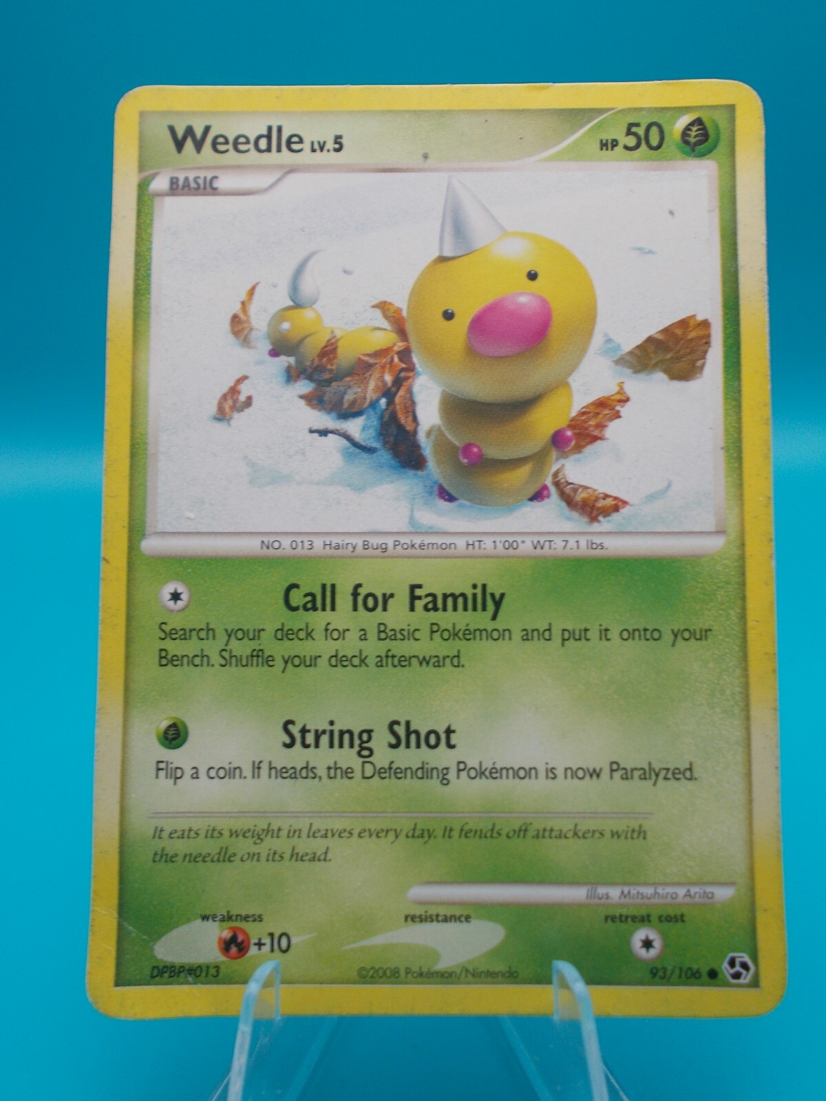 Weedle 93/106 Great Encounters Pokémon TCG Regular Lightly Played