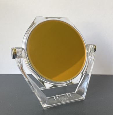 Vintage Fuller Brush Co. Double Sided Standing Beveled Make Up Mirror Clear USA