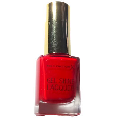 Max Factor Gel Shine Nagellack 25 Lack Mohn Lack Farbe Beauty Neu