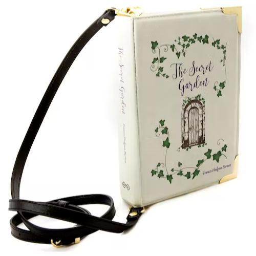 Cross Body Shoulder Handbag Well Read Book Dust Bag Secret Garden Burnett Vegan