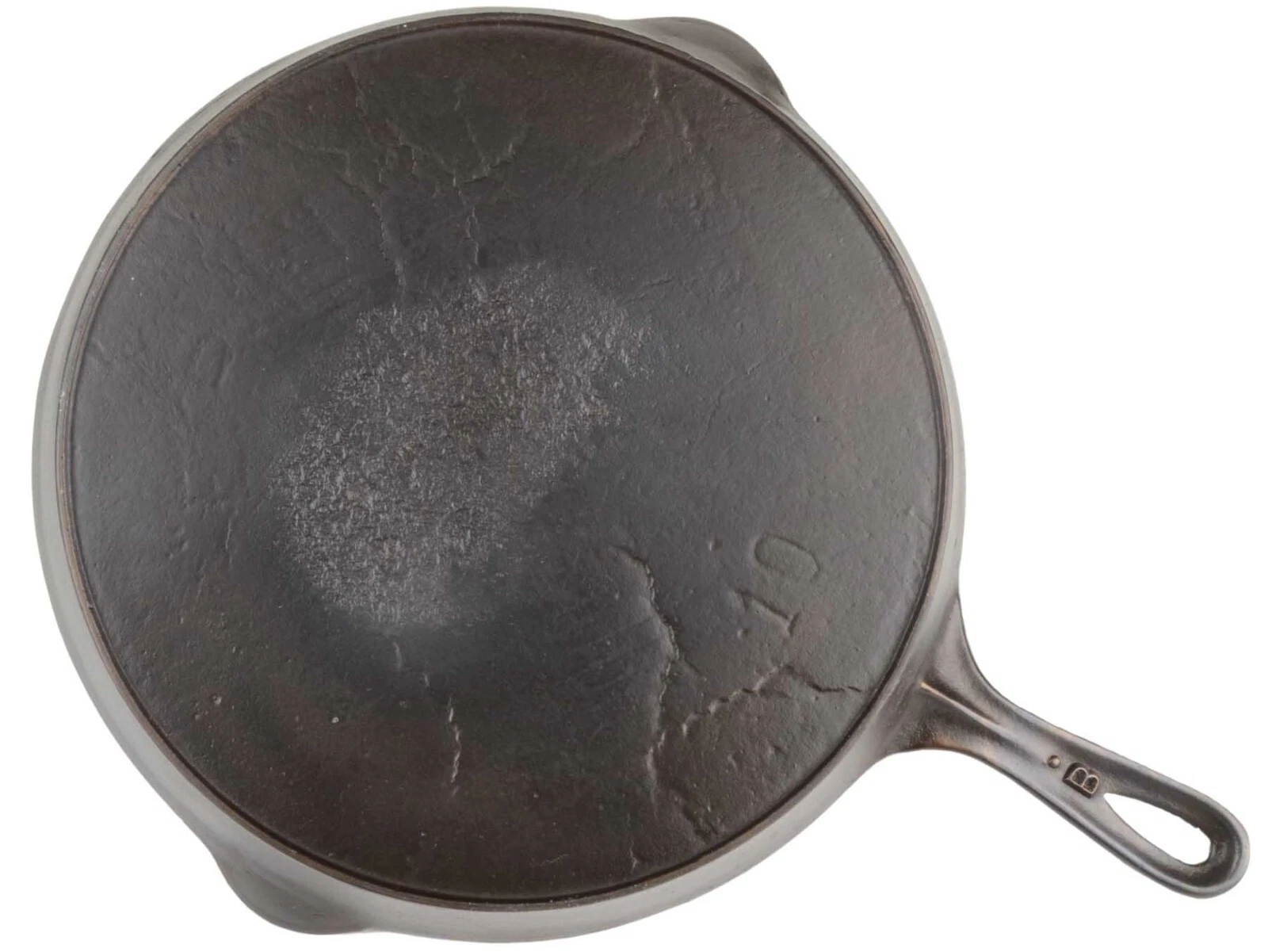 Vintage Wapak No 10 Cast Iron "B" Skillet w/ERIE Ghost Mark Excel Restored Cond