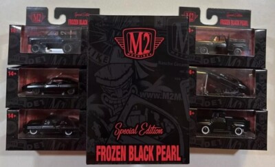 2024 M2 Machines Frozen Black Pearl Complete Set Of 6 with Sleeve