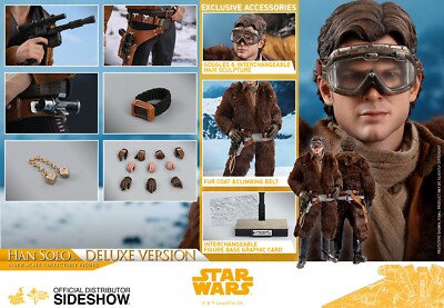 New Hot Toys 1/6 Scale MMS492 Han Solo Star Wars Action Figure NIB
