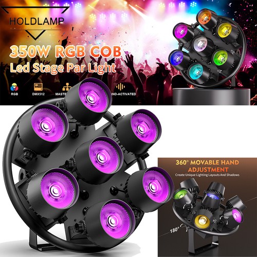 7 COB Wall Wash Par Light Stage Light 350W RGB Beam for DJ Concert Party Church
