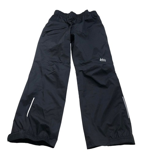 REI Men's Junction Cycling Rain Pants Black/Reflective - Size