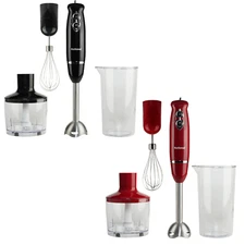 Supersonic National Multi-Purpose 4-in-1 Immersion Hand Blender with Attachments