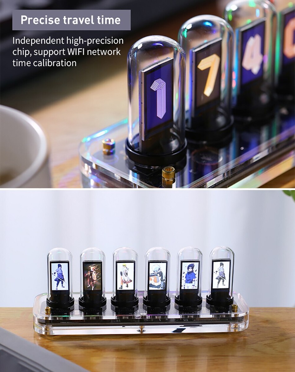 RGB Nixie Tube Clock DIY Digital IPS Display Clock  Produktbild-Vorschau 2