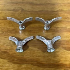 4 NOS SHIMANO BICYCLE 3/8" X 26 THREAD WING AXLE NUTS SCHWINN WHEEL RIM HUB