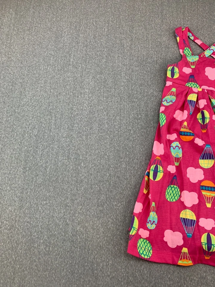 Vestido Jersey J.Khaki Niños Elástico Tejido Línea A Niña Talla 4T Rosa Globos aerostáticos Foto 4 de 4