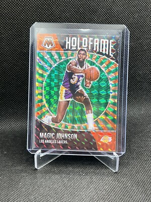2020-21 Mosaic Basketball Magic Johnson Green Prizm HoLoFame Los Angeles Lakers