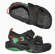 L.L. BEAN BLACK LEATHER KIDS BOYS GIRLS UNISEX SZ 12 SANDALS BOYS GIRLS SHOES