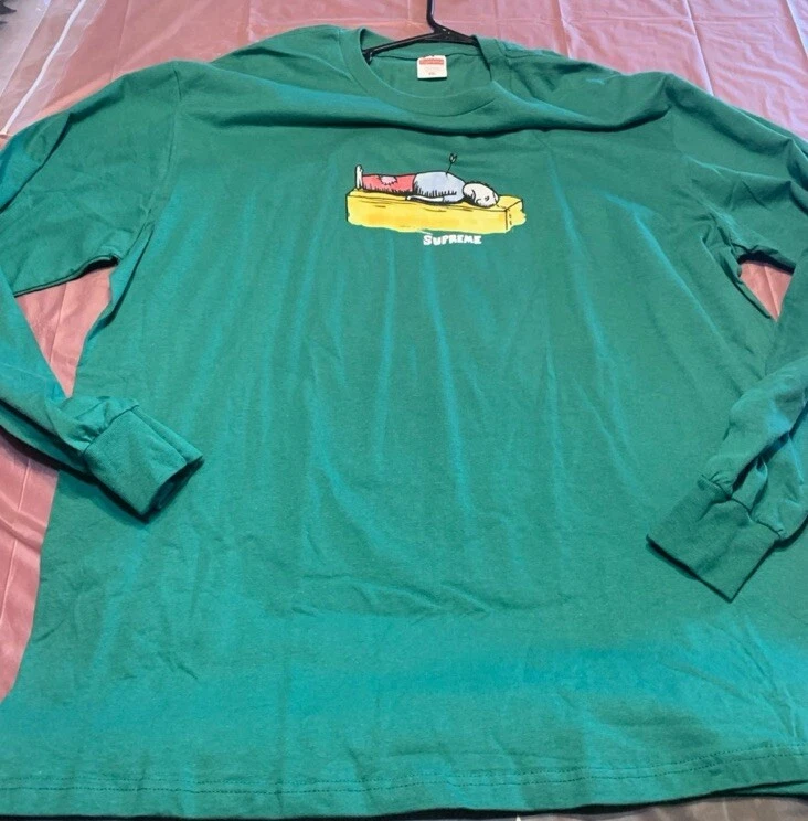 T shirt homme Supreme XXL vert manches longues