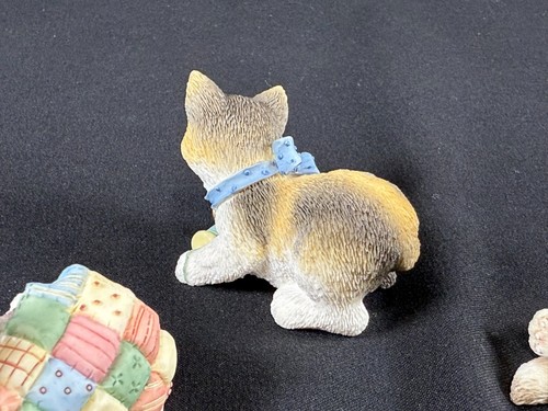 Lot Of (3) Vintage Calico Kittens Figurines — Priscilla Hillman by Enesco — 1997 - Picture 6 of 12