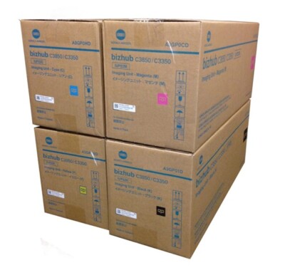 4 x Original Drum Konica Bizhub C3350 C3850 Develop 3350 / IUP22 K/C/M/Y Drum