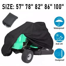 57" 78" 82" 86'' 100'' Riding Lawn Mower Mowers Tractor Cover Garden Waterproof