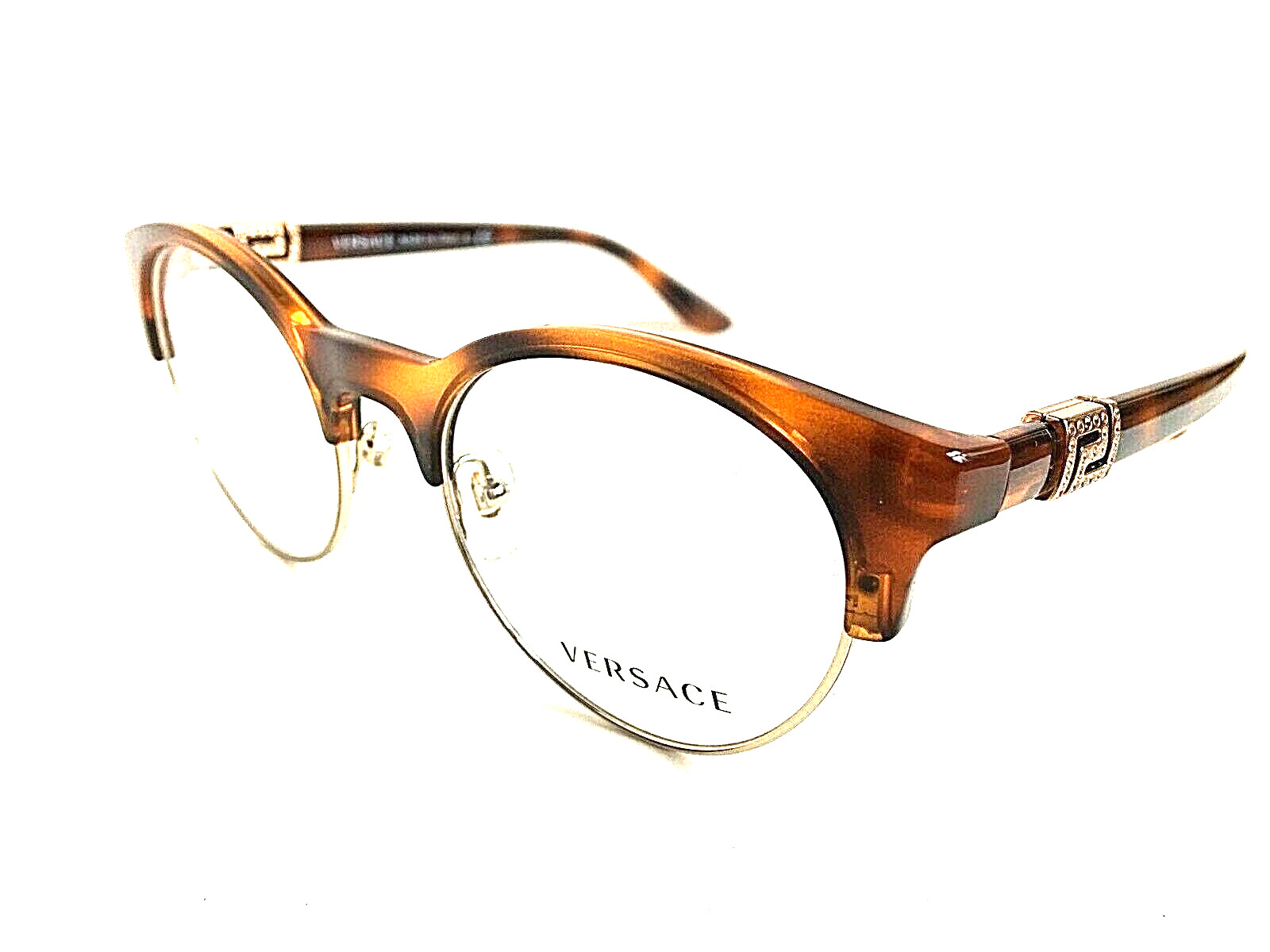 New Versace Mod. 3233-B Tortoise 49mm Round Women's Eyeglasses Frame