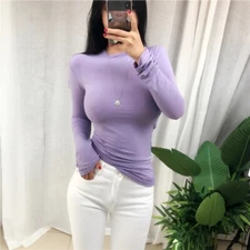 NEW 2022 Top Sexy T Shirt Women Elasticity Korean Style Casual Long Sleeve Tops