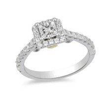 1Ct White Princess Cut CZ Engagement Wedding Ring In 925 Sterling Silver