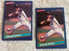 1986 Donruss Baseball Nolan Ryan #258 and 1986 Leaf #132 Vintage MLB Cards
