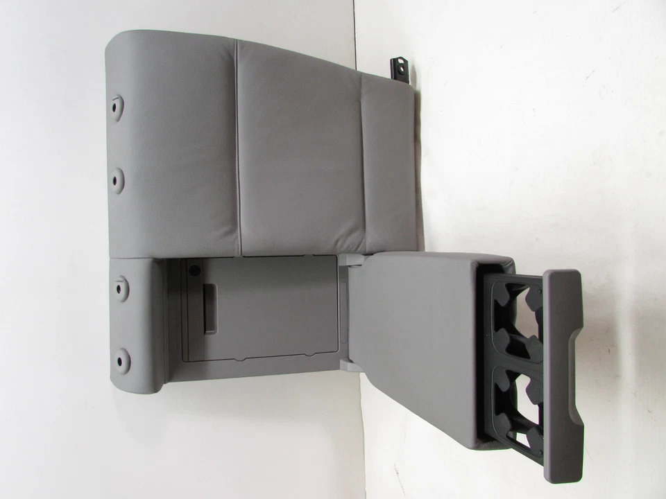 2006 BMW 325 XI REAR RIGHT SEAT BACK UPPER GRAY LEATHER CUP HOLDER OEM 07 08 09 - Image 4 of 4