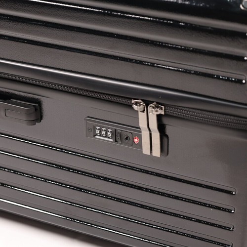 Large 30" Trunk Suitcase Black ABS Hardside Shell 360 spinner Wheels TSA Locks - Picture 5 of 13